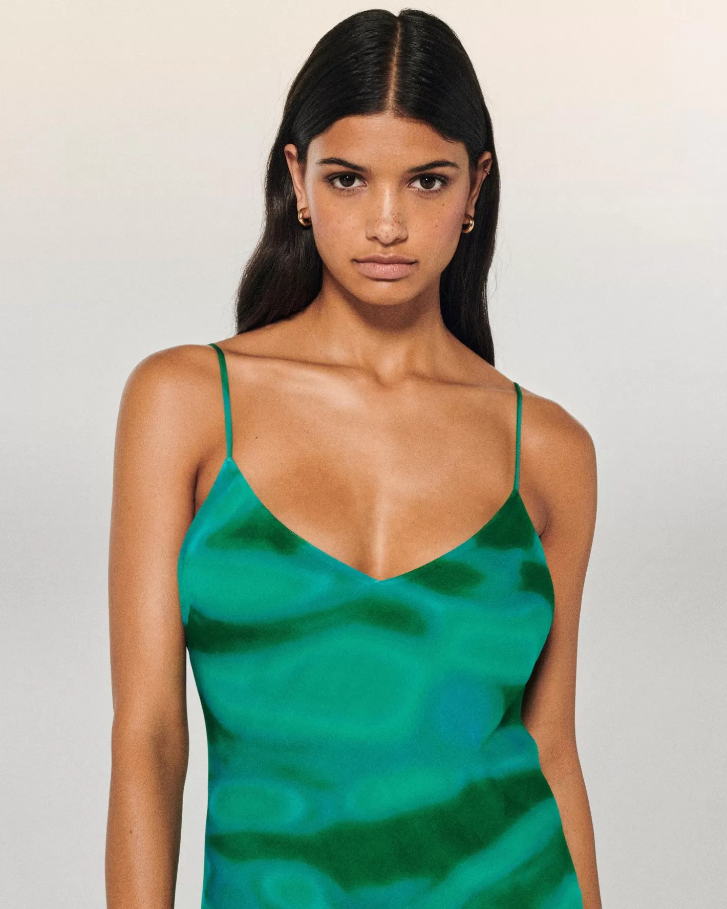 Vestito Lungo Spallina Mussolina-FROM FUTURE Hot